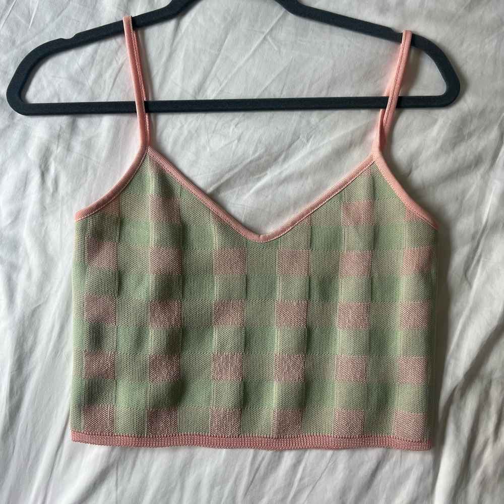 Zara checkered tank